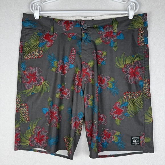 Vans Vanphibian Hybrid Shorts Mens 36 Floral Chino Beach Surf Skater - Picture 1 of 11